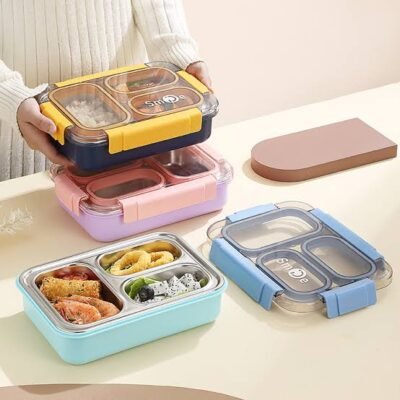 Lunch bento isotherme en acier inoxydable