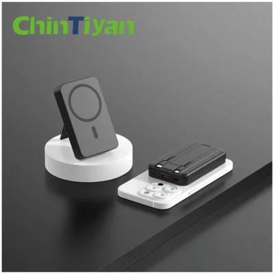 Batterie externe magnétique de 10 000 mAh avec câble intégré et charge rapide 22,5 W