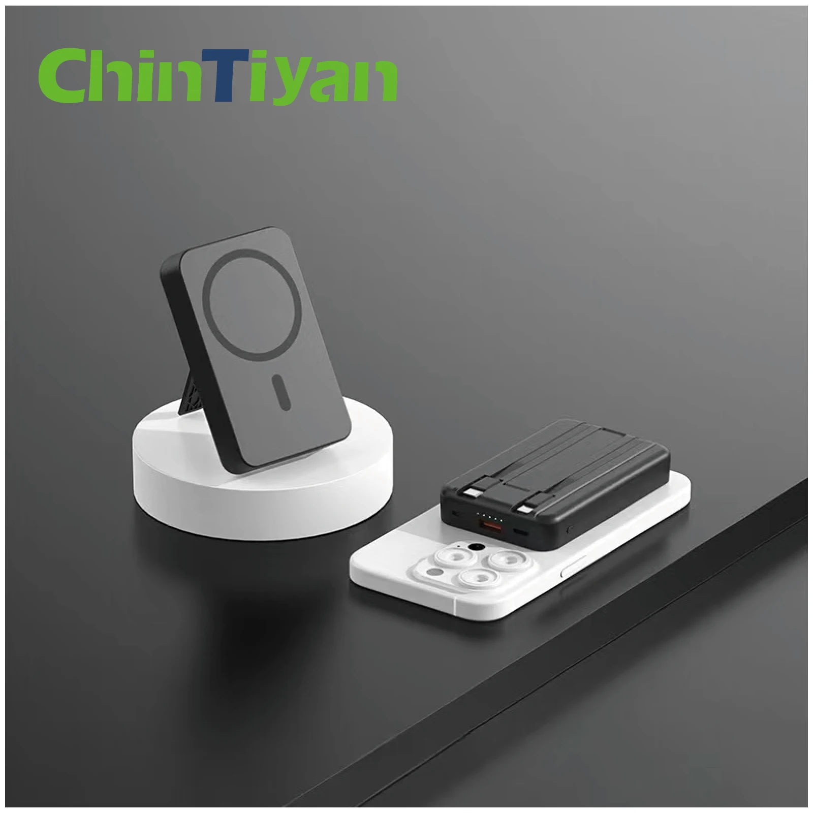 Batterie externe magnétique de 10 000 mAh avec câble intégré et charge rapide 22,5 W